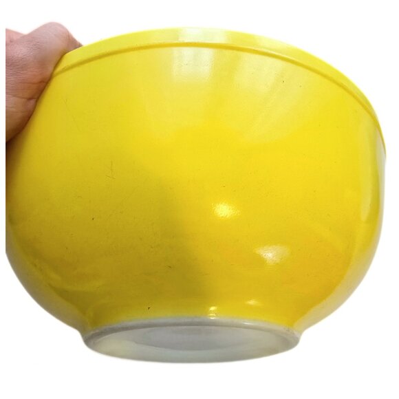 Vintage Pyrex Primary Colours Blue Green Yellow Nesting Mixing Bowls Set of 3 - Picture 5 of 16